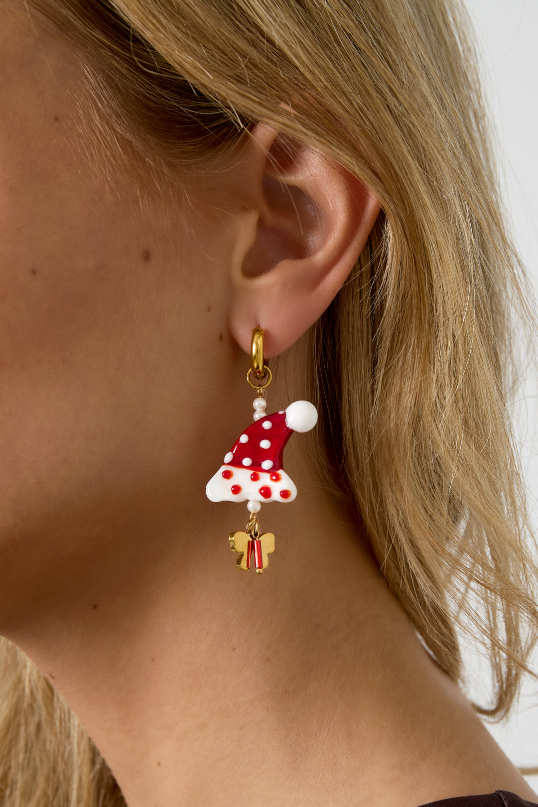 Stainless Steel Drop Earrings Cartoon Casual Christmas Simple Series Women's jewelry