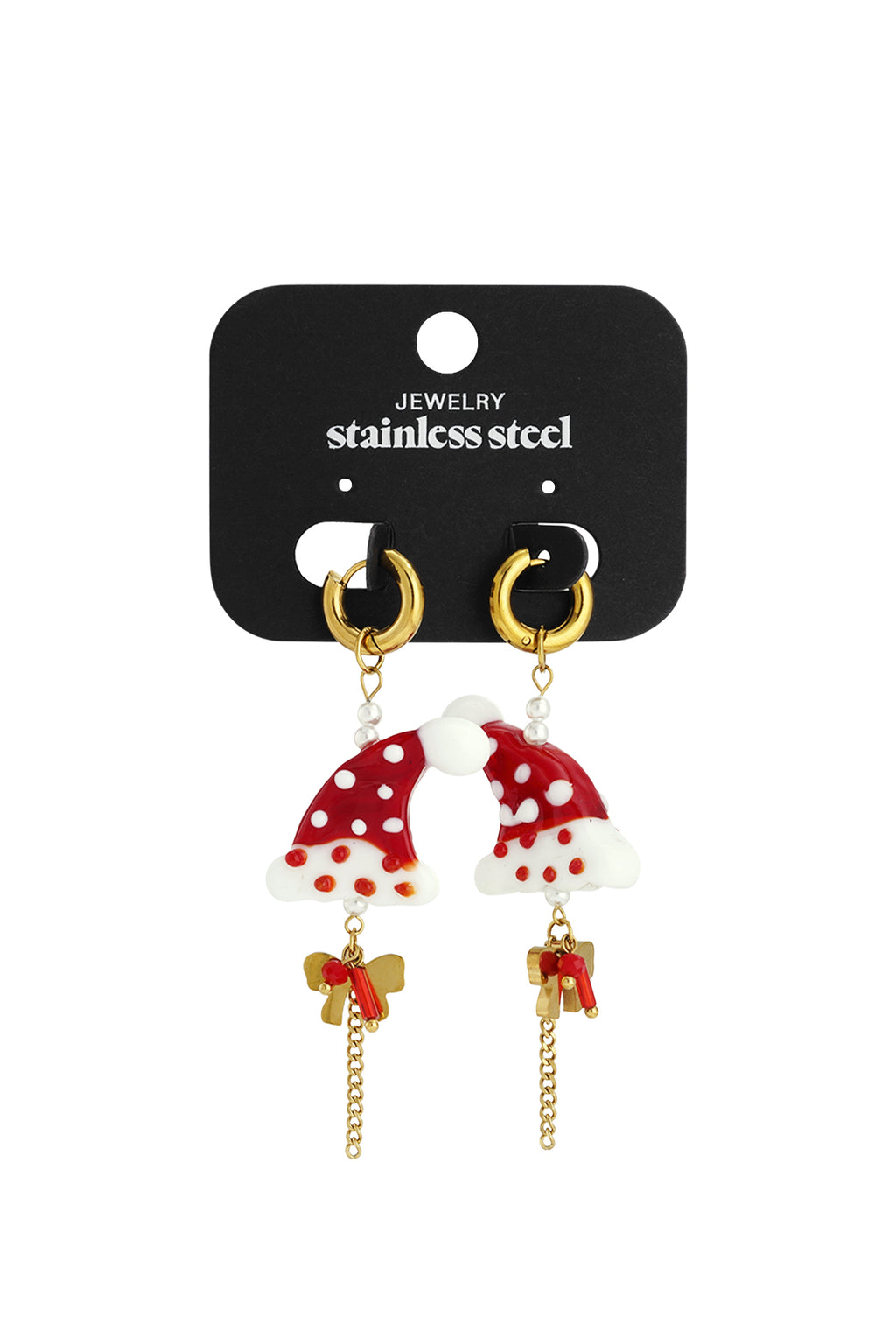 Stainless Steel Drop Earrings Cartoon Casual Christmas Simple Series Women's jewelry