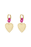 Stainless Steel Drop Earrings Heart Casual Daily Simple Series Women's jewelry