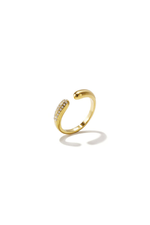 14K Gold Plated Stainless Steel Minimalist Rings Circle Casual Daily Simple Series Women's jewelry