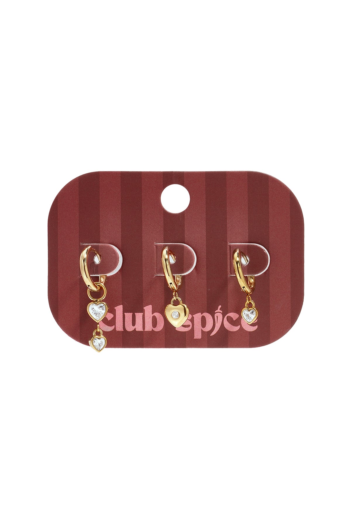 Stainless Steel Earring Sets Heart Simple Daily Simple Series Women's jewelry