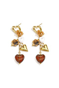 Stainless Steel Dangle Earrings Heart Elegant Daily Luxurious Series Women's jewelry