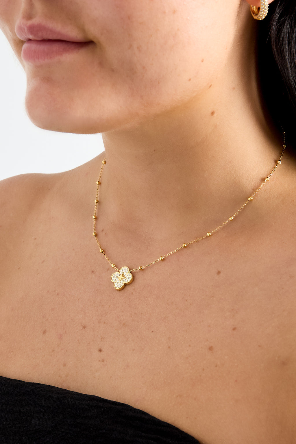 Stainless Steel Pendant necklaces Clover Simple Daily Simple Series Women's jewelry