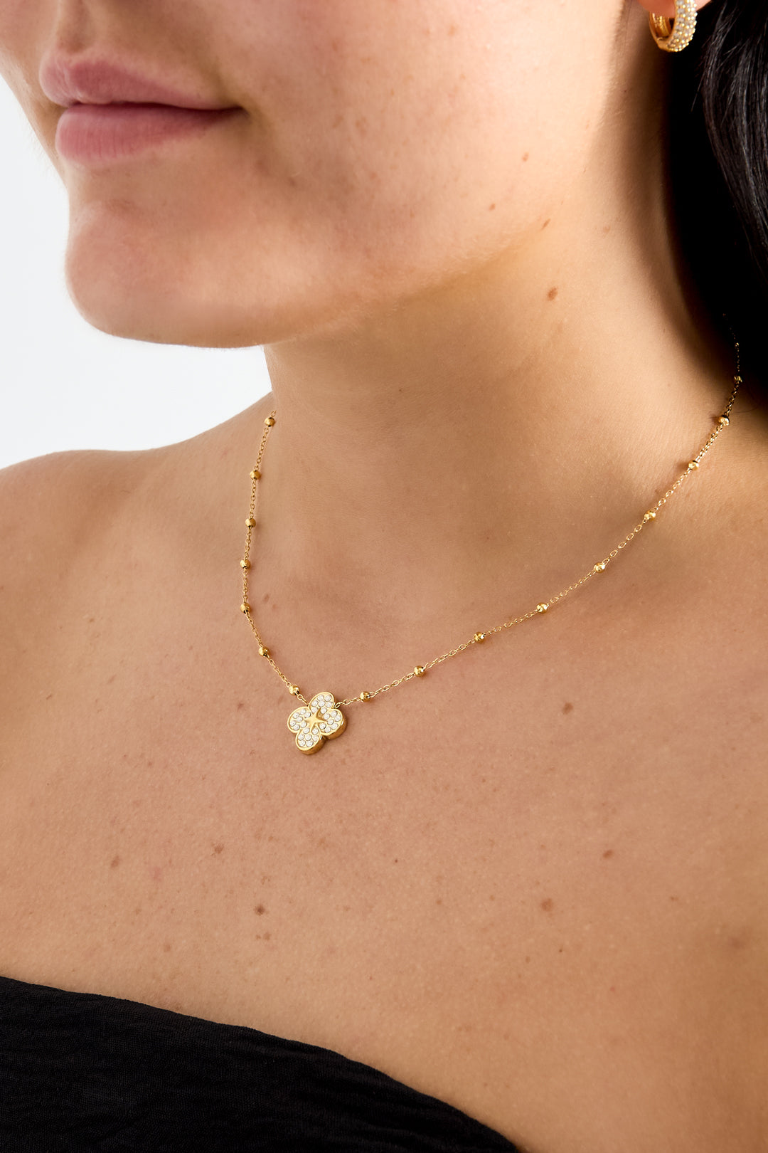 Stainless Steel Pendant necklaces Clover Simple Daily Simple Series Women's jewelry