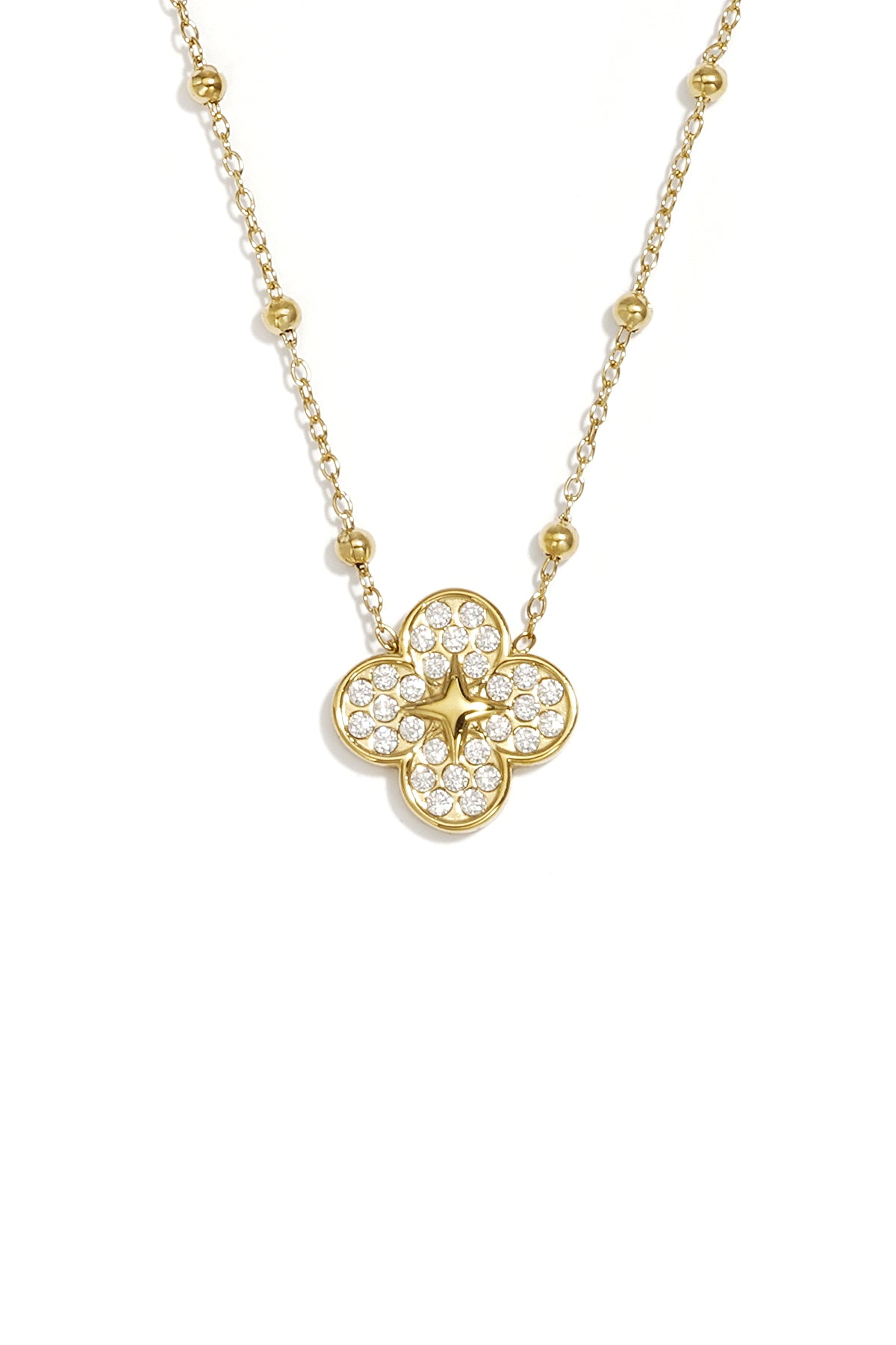 Stainless Steel Pendant necklaces Clover Simple Daily Simple Series Women's jewelry