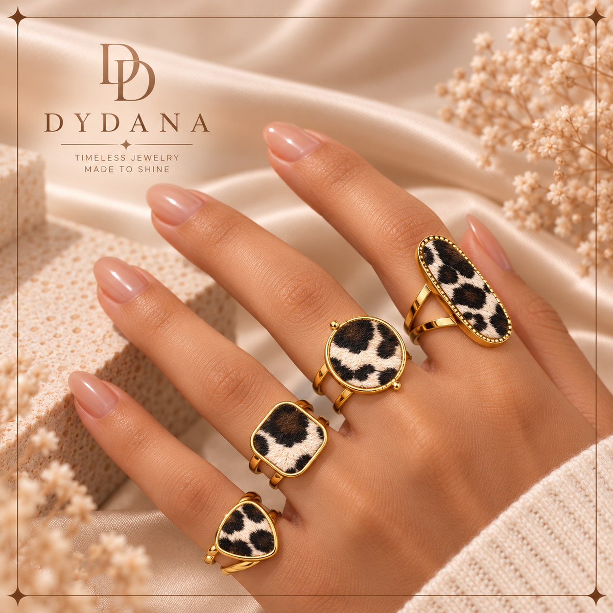 Fashion Bohemian Leopard Gold Jewelry Ring