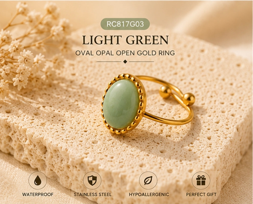 Dydana Oval Opal Ring