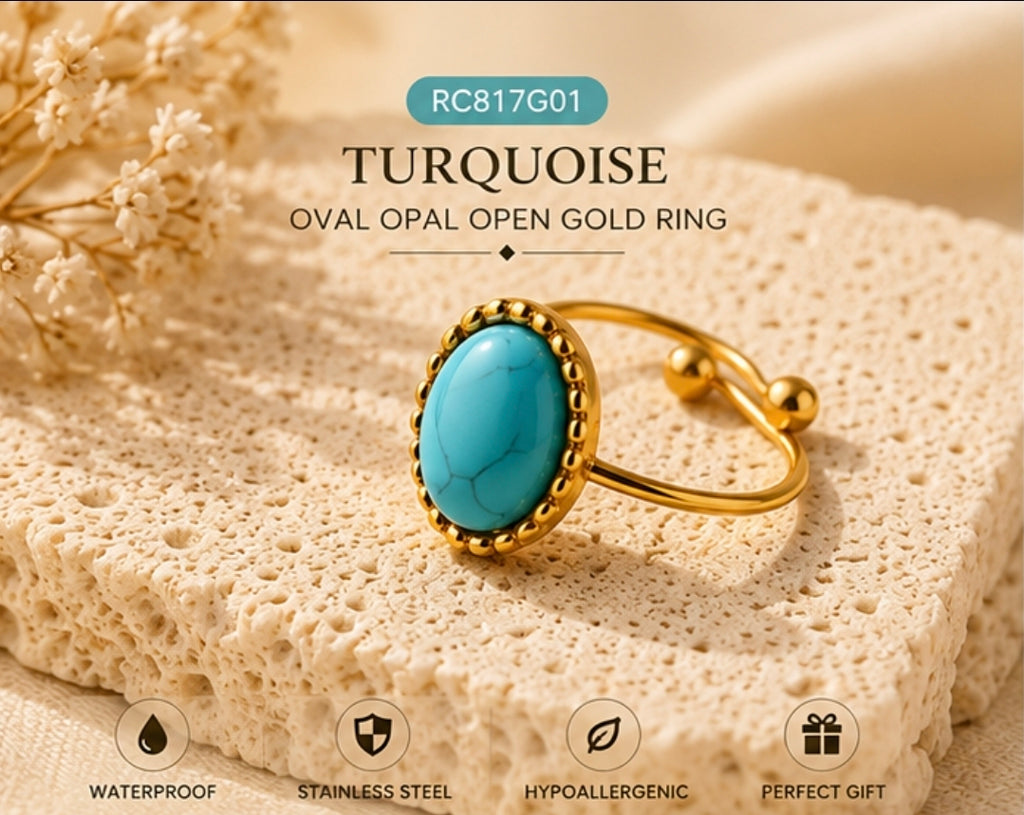 Dydana Oval Opal Ring