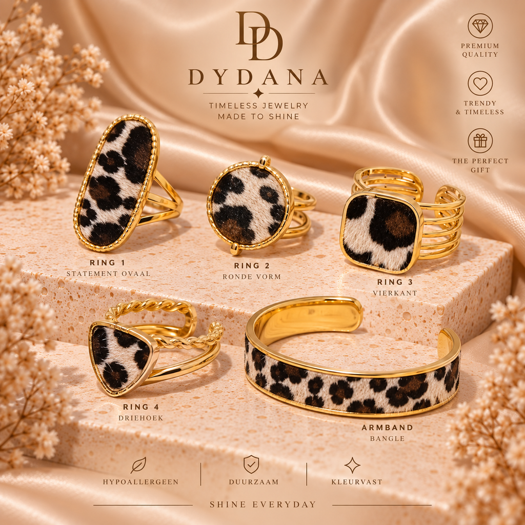 Fashion Bohemian Leopard Gold Jewelry Ring