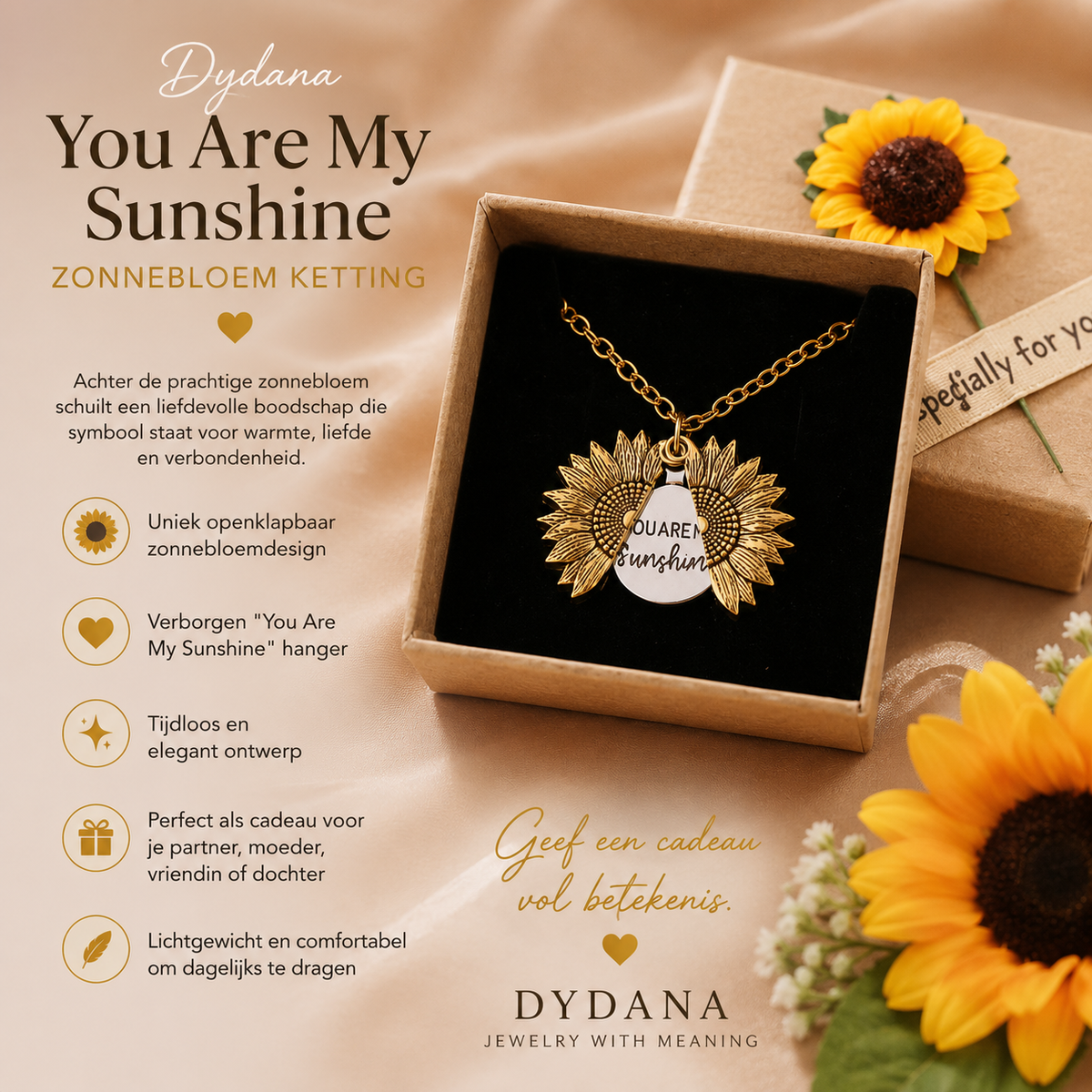 Dydana You Are My Sunshine Necklace