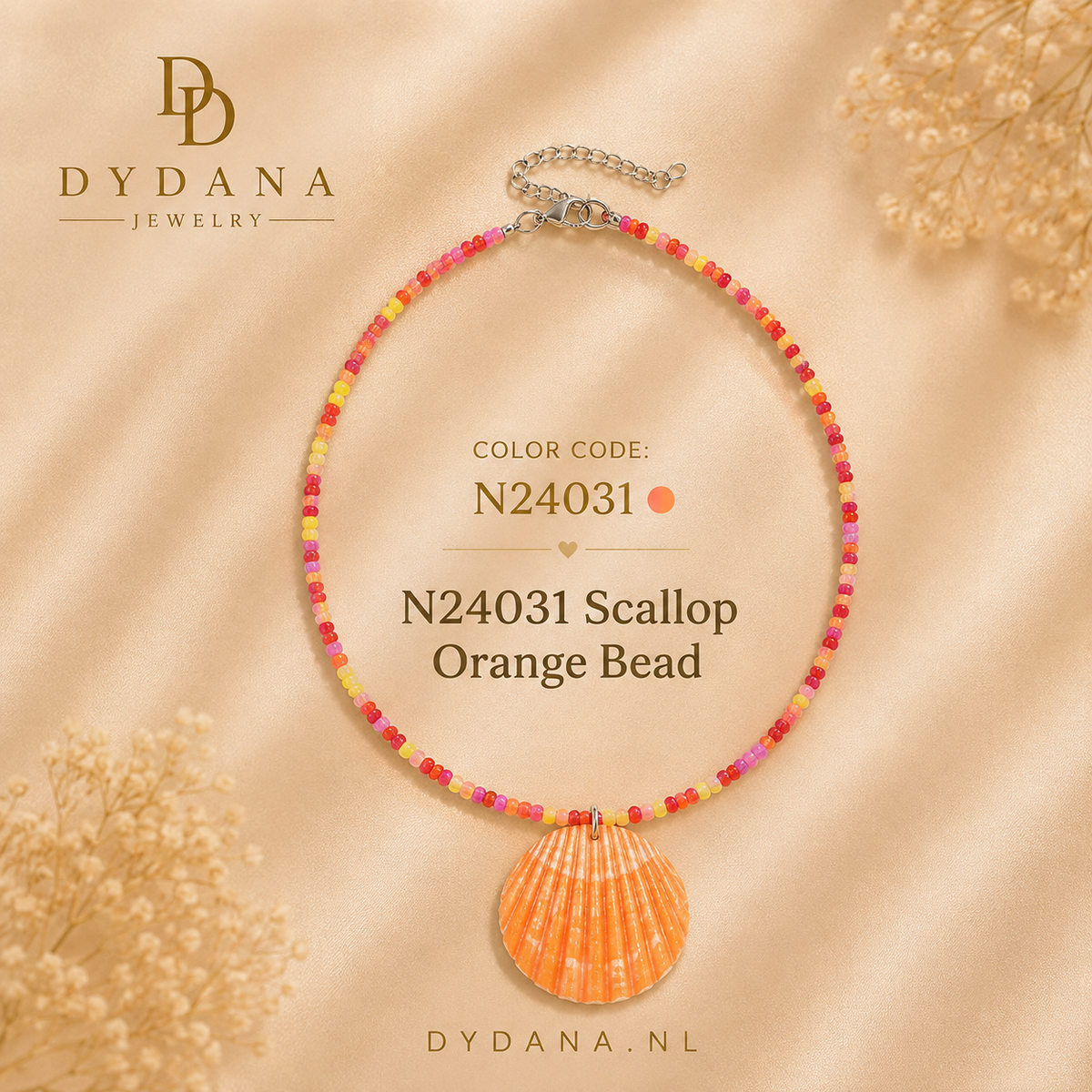 Dydana Handmade Shell Bead Necklace – 3-in-1