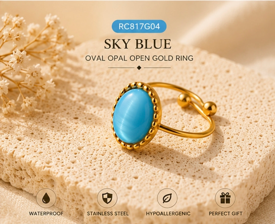 Dydana Oval Opal Ring